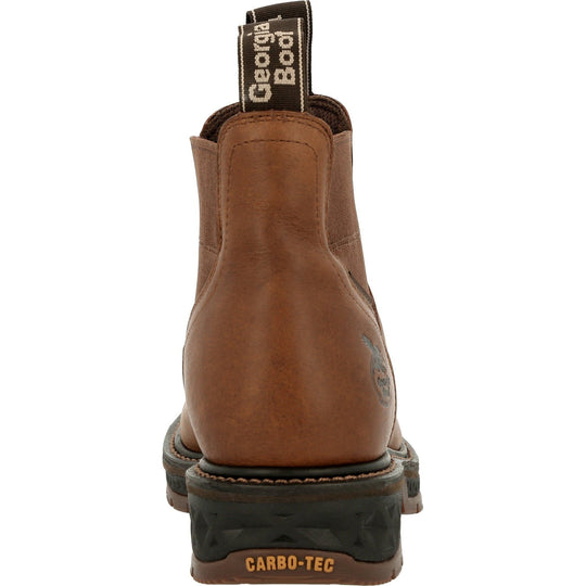Georgia Men's Carbo-Tec Lightweight 6" Soft Toe Waterproof Work Boot - Brown - GB00434 - Overlook Boots