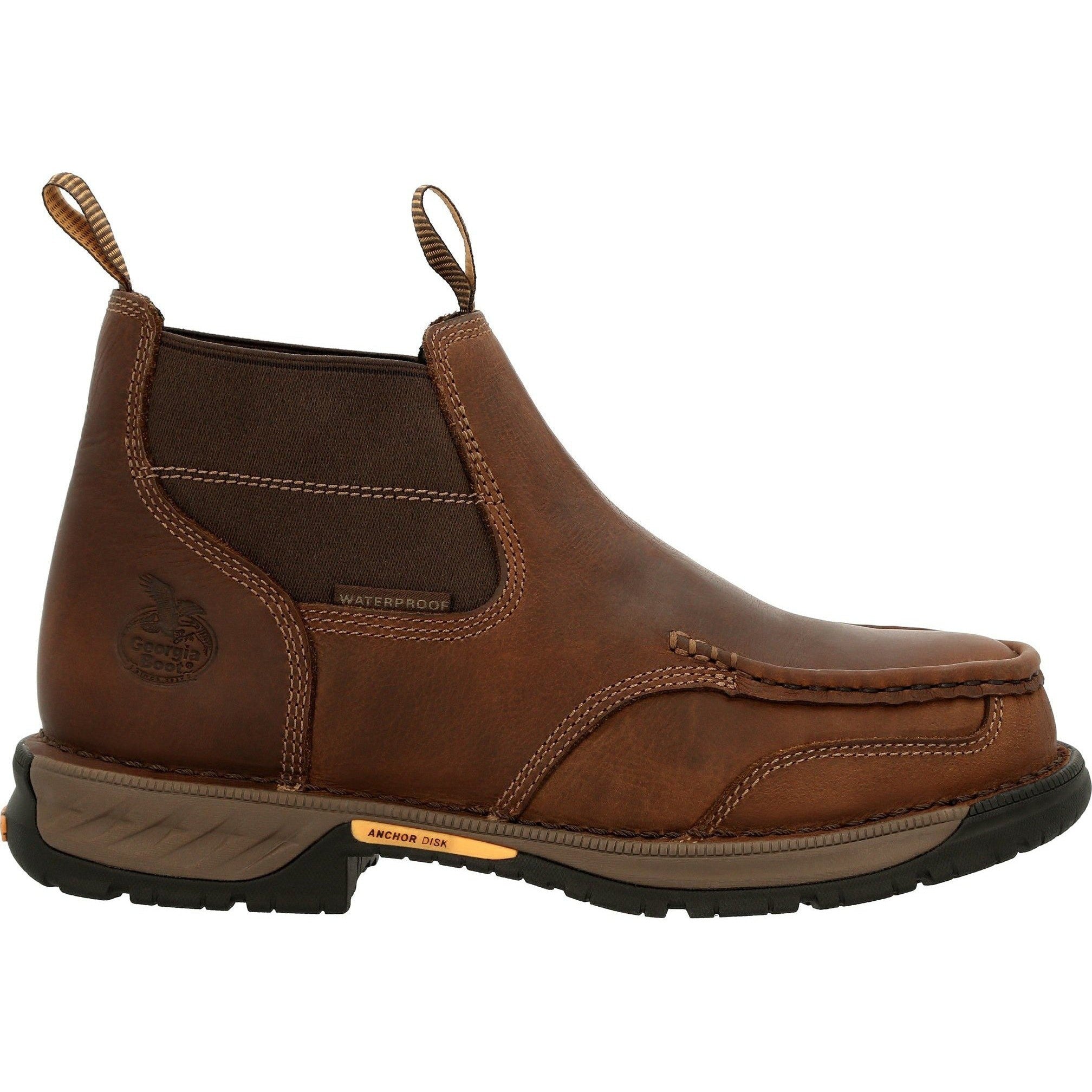 Georgia Men's Athens 360 5" Steel Toe Waterproof Work Boot - Brown - GB00440 - Overlook Boots