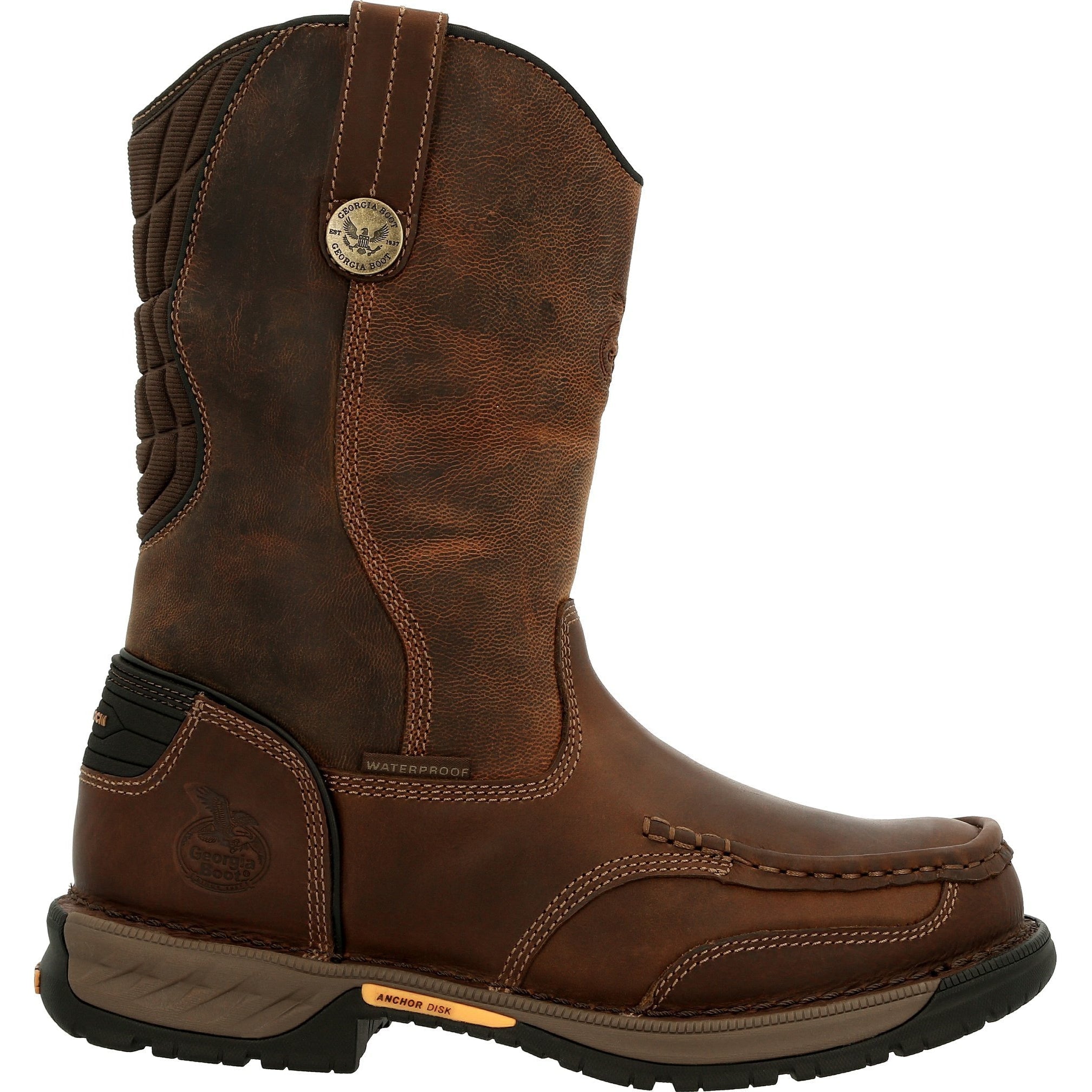 Georgia Men's Athens 360 11" Soft Toe Waterproof Work Boot - Brown - GB00441 - Overlook Boots