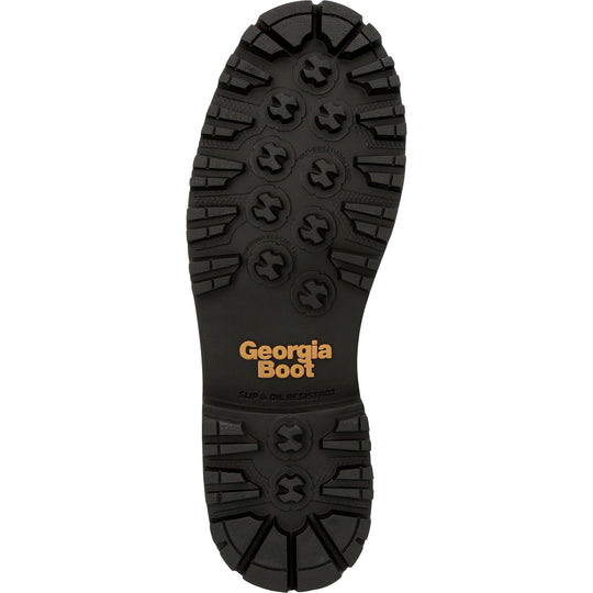Georgia Men's Amped Lightweight Low Heel Logger 9" Soft Toe Waterproof Work Boot- GB00472 - Overlook Boots