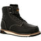 Georgia Men's Amped Lightweight Wedge 6" Moc Toe Waterproof Work Boot - Black - GB00475 7 / Medium / Black - Overlook Boots