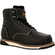 Georgia Men's Amped Lightweight Wedge 6" Moc Toe Waterproof Work Boot - Black - GB00475 7 / Medium / Black - Overlook Boots