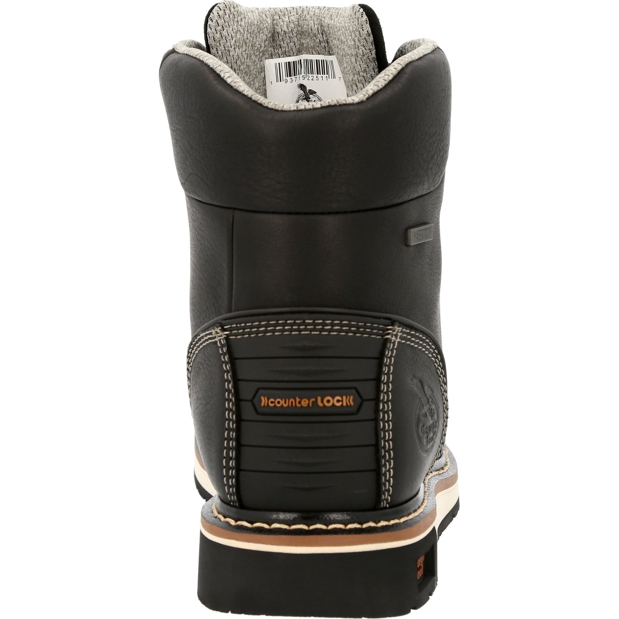 Georgia Men's Amped Lightweight Wedge 6" Moc Toe Waterproof Work Boot - Black - GB00475 - Overlook Boots