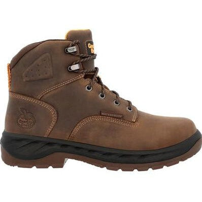 Georgia Men's Boot Ot 6" Waterproof Alloy Toe Work Boot -Brown- GB00522 8 / Medium / Brown - Overlook Boots