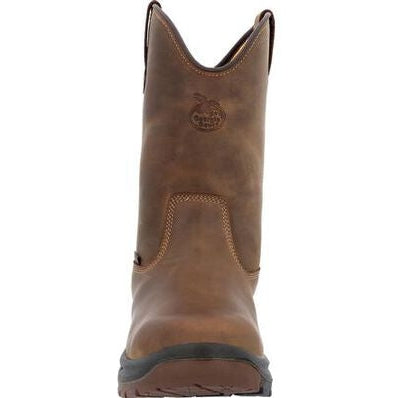 Georgia Men's Boot Ot 10" Waterproof Pull On Work Boot -Brown- GB00523  - Overlook Boots