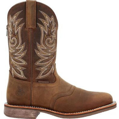 Georgia Men's Carbo Tec Elite 11" Waterproof Western Work Boot -Brown- GB00525 7 / Medium / Brown - Overlook Boots