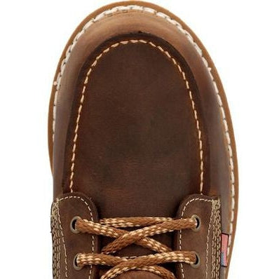 Georgia Men's Wedge 8" Waterproof Soft Toe Slip Resistant Work Boot -Brown- GB00532 - Overlook Boots