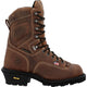 Georgia Men's Usa Logger 9" Waterproof Composite Toe Work Boot - Crazy - GB00540 8 / Medium / Brown - Overlook Boots