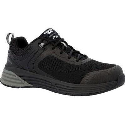 Georgia Men's Durablend Sport 3" CT Athletic Work Shoe -Black- GB00542 7 / Medium / Black - Overlook Boots