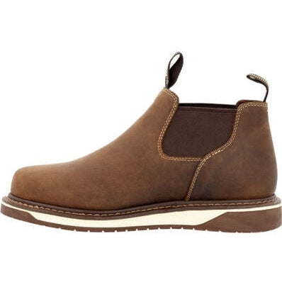 Georgia Men's Boot Amp Lt Wedge 4" Romeo Work Boot - Brown - GB00545  - Overlook Boots