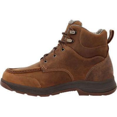 Georgia Men's Athens Superlyte Waterproof Moc Toe Work Boot -Brown- GB00547 - Overlook Boots