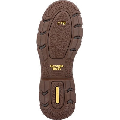 Georgia Men's Athens Superlyte 11" Waterproof Pull On Work Boot -Brown- GB00549 - Overlook Boots