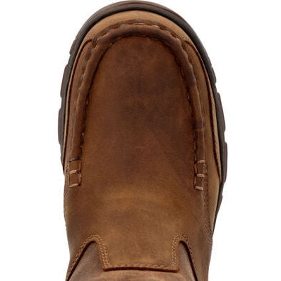 Georgia Men's Athens Superlyte Waterproof Pull On Alloy Toe Work Boot -Brown- GB00550 - Overlook Boots