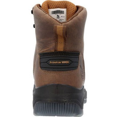 Georgia Men's Flxpoint Ultra 6" Soft Toe Waterproof Work Boot- Black/Brown- GB00551 - Overlook Boots