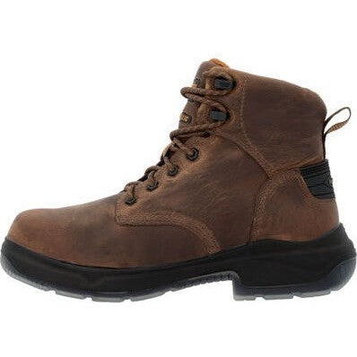 Georgia Men's Flxpoint Ultra 6" Soft Toe Waterproof Work Boot- Black/Brown- GB00551 - Overlook Boots