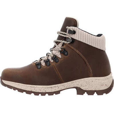 Georgia Women's Eagle Trail 5" Waterproof Alloy Toe Hiker Boot -Brown- GB00556 - Overlook Boots