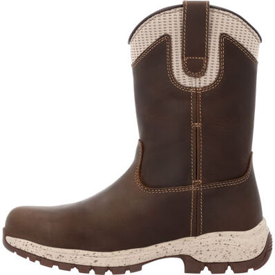 Georgia Women's Eagle Trail 10" Waterproof Alloy Toe Work Boot -Brown- GB00557 - Overlook Boots