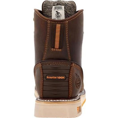 Georgia Men's Amp Lt Wedge 6" Composite Toe Waterproof Work Boot -Brown- GB00592 - Overlook Boots