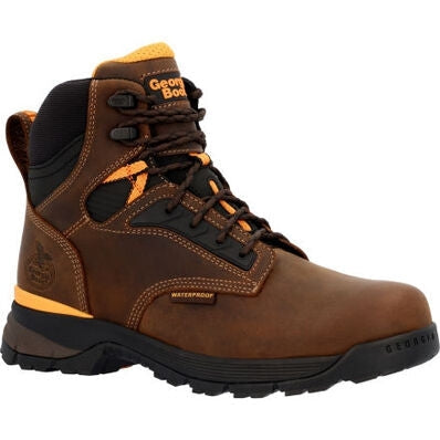 Georgia Men's TBD 6" Alloy Toe Waterproof Slip Resistant Work Boot -Brown- GB00597 8 / Medium / Brown - Overlook Boots