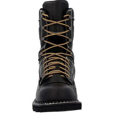 Georgia Men's USA Logger 8" Soft Toe Waterproof Work Boot -Black- GB00603 - Overlook Boots