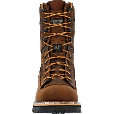 Georgia Men's Ltx Logger 9" Soft Toe Waterproof Work Boot -Horse- GB00616 - Overlook Boots