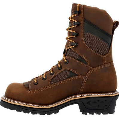 Georgia Men's Ltx Logger 9" Soft Toe Waterproof Work Boot -Horse- GB00616 - Overlook Boots