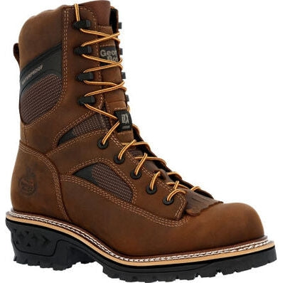 Georgia Men's Ltx Logger 9" Soft Toe Waterproof Work Boot -Horse- GB00616 - Overlook Boots