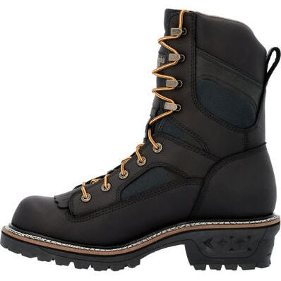 Georgia Men's Ltx Logger 9" Soft Toe WP Work Boot -Black- GB00618  - Overlook Boots