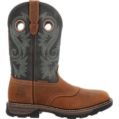 Georgia Men's Carbo Tec Flx 11" Soft Toe Western Work Boot -Brown- GB00620 7 / Medium / Brown - Overlook Boots