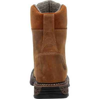 Georgia Men's Carbo Tec Flx 8" Soft Toe WP Lacer Western Work Boot -Brown- GB00623  - Overlook Boots