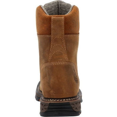 Georgia Boot Carbo-Tec LT Men's Waterproof Work Boot – Alligator Look, Easy Zipper, Super Comfy