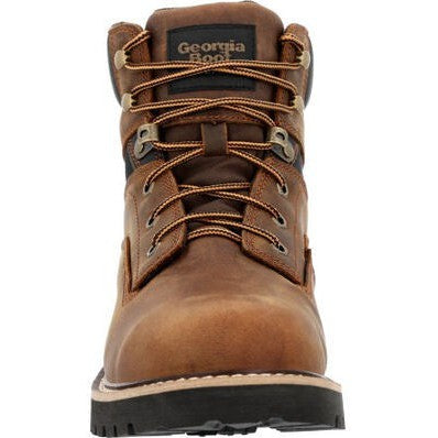 Georgia Men's Core 37 6" Waterproof Slip Resistant Work Boot -Brown- GB00635 - Overlook Boots