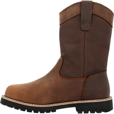Georgia Men's Core 37 10" Steel Toe Waterproof Work Boot -Brown- GB00639 - Overlook Boots