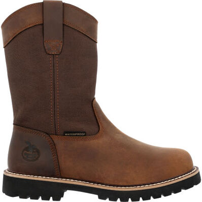 Georgia Men's Core 37 10" Steel Toe Waterproof Work Boot -Brown- GB00639 7 / Medium / Brown - Overlook Boots