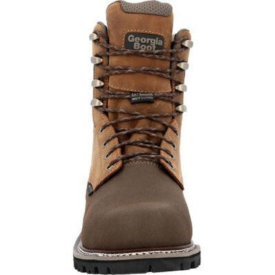 Georgia Men's Brute 8" Composite Toe Waterproof MG Work Boot- Brown- GB00643 - Overlook Boots