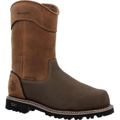 Georgia Men's Brute 11" Composite Toe Waterproof MG Work Boot- Brown- GB00644 - Overlook Boots
