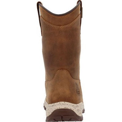 Georgia Women's Eagle Trail 10" Soft Toe WP Pull On Work Boot -Brown- GB00645  - Overlook Boots