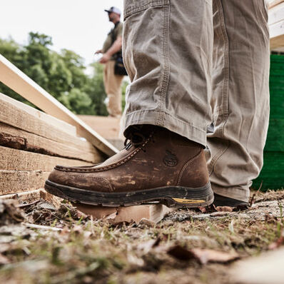 Georgia Men's Athens Superlyte 5" Alloy Toe Waterproof Wallabee Boot- Brown- GB00647 - Overlook Boots