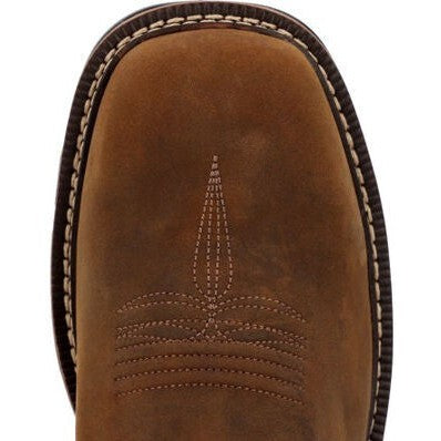 Georgia Men's Carbo Tec FLX 11" Soft Toe Waterproof Pull On Work Boot- Brown- GB00649 - Overlook Boots