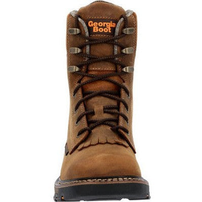 Georgia Men's Carbo Tec FLX 8" Alloy Toe Waterproof Lacer Work Boot -Brown- GB00650 - Overlook Boots