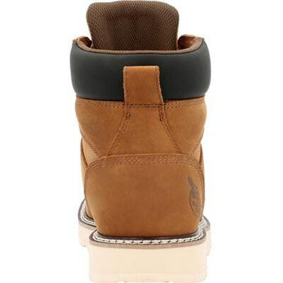 Georgia Men's Core 37 6" Soft Toe Waterproof Slip Resistant Wedge Work Boot -Brown- GB00665 - Overlook Boots