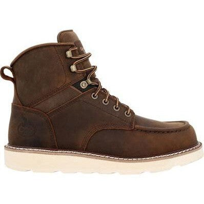 Georgia Men's Core 37 6" Soft Toe Slip Resistant Work Boot - Brown - GB00667 - Overlook Boots