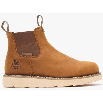 Georgia Men's Core 37 6" Soft Toe Waterproof Chelsea Work Boot - Barracuda - GB00694 - Overlook Boots
