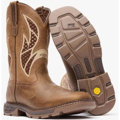 Georgia Men's Carbo Tec Flx 11" Square Toe Insulkul Work Boot- Brown- GB00703 - Overlook Boots