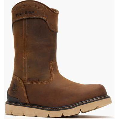 Georgia Men's Carbon Flex 11" Carbon Toe Waterproof Wedge Work Boot - Brown - GB00716 7 / Medium / Brown - Overlook Boots