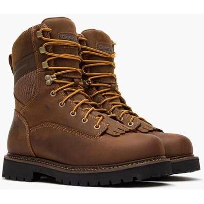 Georgia Men's Core 37 9" Comp Toe Waterproof Low Heel Logger Work Boot - Brown - GB00720 - Overlook Boots