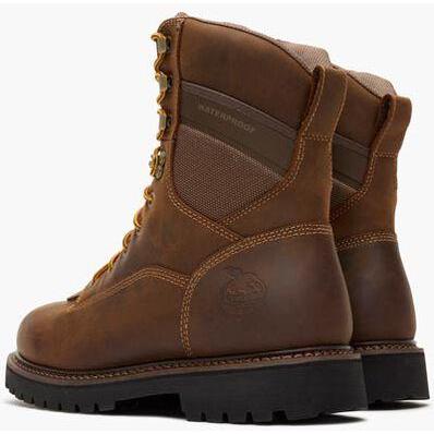 Georgia Men's Core 37 9" Comp Toe Waterproof Low Heel Logger Work Boot - Brown - GB00720 - Overlook Boots