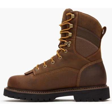 Georgia Men's Core 37 9" Comp Toe Waterproof Low Heel Logger Work Boot - Brown - GB00720 - Overlook Boots