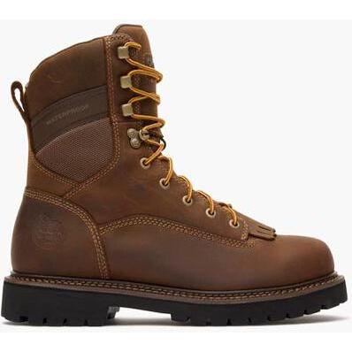 Georgia Men's Core 37 9" Comp Toe Waterproof Low Heel Logger Work Boot - Brown - GB00720 - Overlook Boots