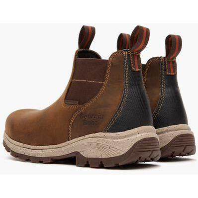 Georgia Women's Eagle Trail 5"Alloy Toe WP Chelsea Work Boot - Brown - GB00725 - Overlook Boots